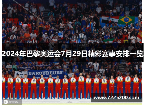 2024年巴黎奥运会7月29日精彩赛事安排一览